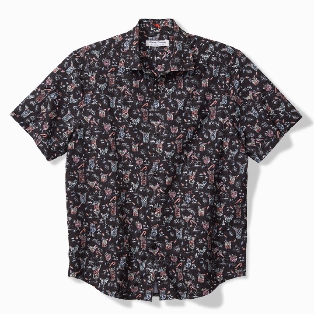 Tommy Bahama Men's Bahama Coast Boozy Nights IslandZone Shirt NWT